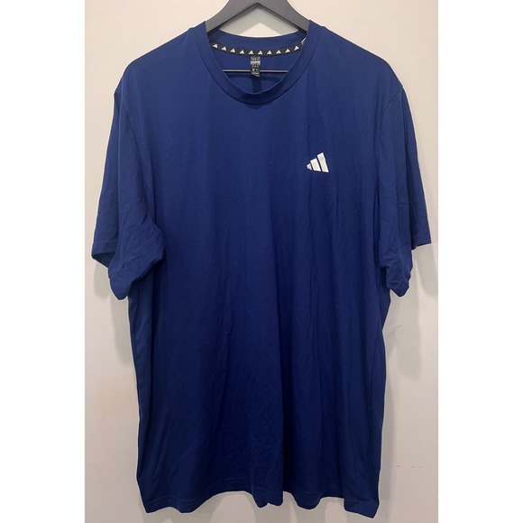 Adidas AEROREADY Training T-Shirt Mens 2XL Blue Athletic Gym Activewear - Picture 1 of 6
